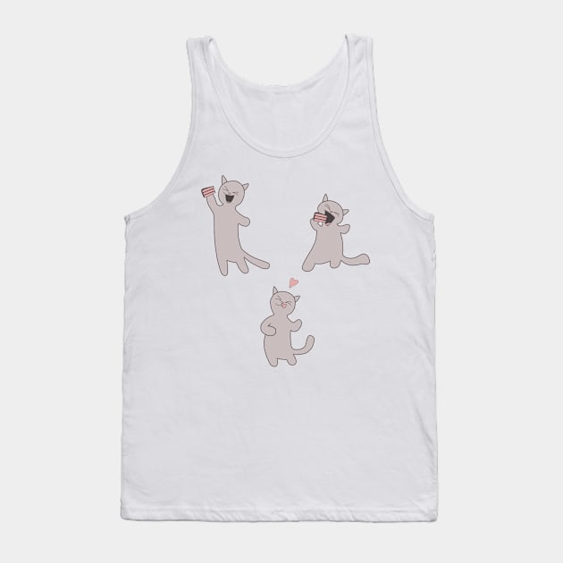 Cat Loves Cake Tank Top by Resonate_Media